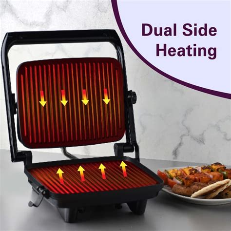 Panini Maker with 2 FREE Skewers(1400W), Multipurpose Usage - Sandwich ...