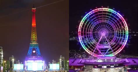 World's Major Landmarks Turn The Colours Of A Rainbow In Tribute To The ...