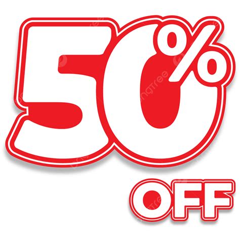 50 Off Sale Label Design Vector, 50 Percent Off Label, 50 Off Logo ...