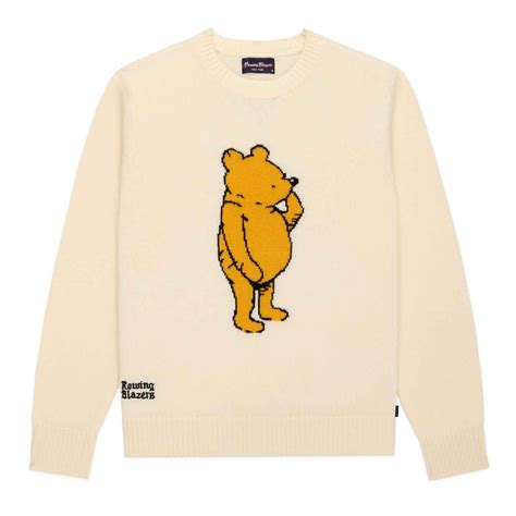 Men's Cashmere Winnie-the-Pooh Sweater White – Rowing Blazers