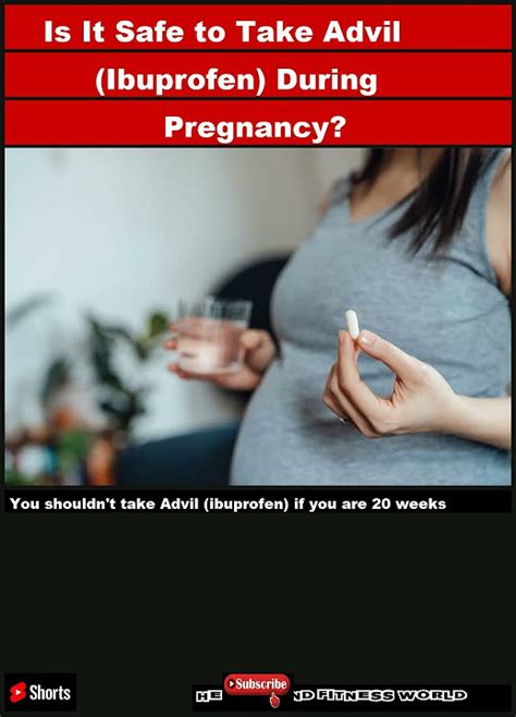 Is It Safe to Take Advil (Ibuprofen) During Pregnancy?|Shorts - YouTube