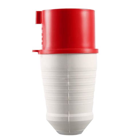 Buy Red 415V 32 Amp 5pin Industrial Plug & Wall Socket Waterproof IP44 ...