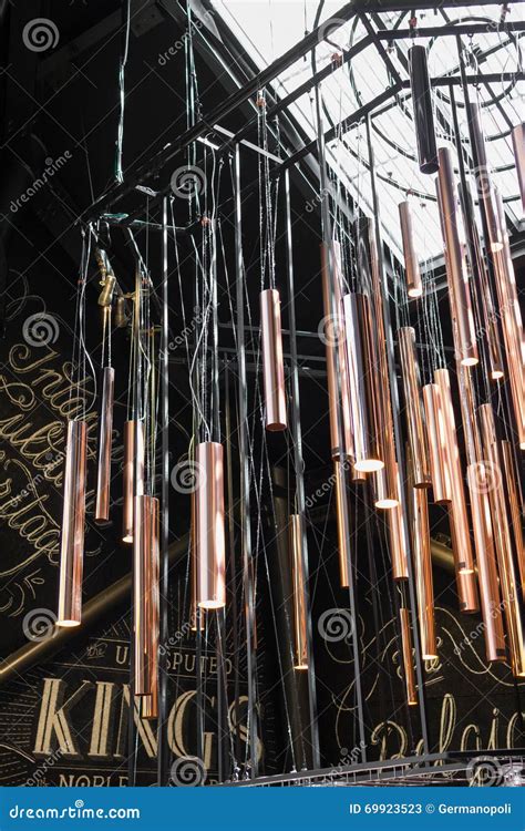 Big wind chimes editorial stock photo. Image of noise - 69923523