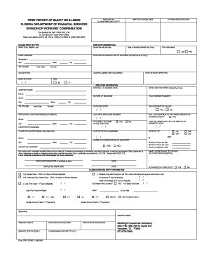 Fillable Online First Report of Injury Rev 08-04.doc. OCP Amendment Fax ...