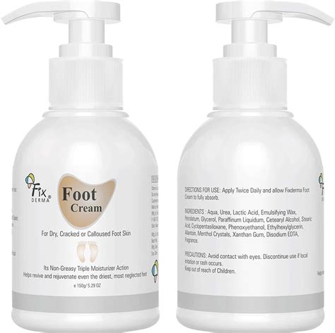 Buy FIXDERMA FOOT CREAM FOR DRY CRACKER OR CALLOUSED FOOT SKIN 150ML ...