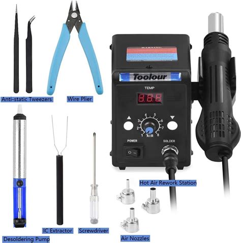 Toolour 110V SMD Hot Air Rework Station, Adjustable India | Ubuy