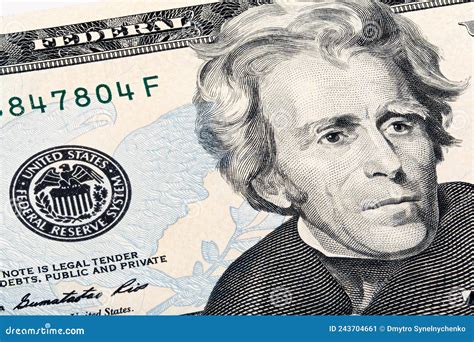 President Jackson on the Twenty Dollar Bill, Stacked Photo. Stock Image ...