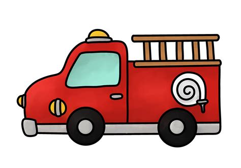 How to Draw a Fire Truck | Design School