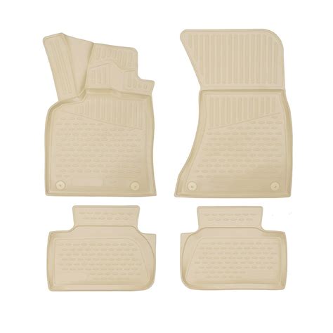 OMAC Floor Mats Liner for Porsche Macan 2015-2025 Beige TPE All-Weather ...