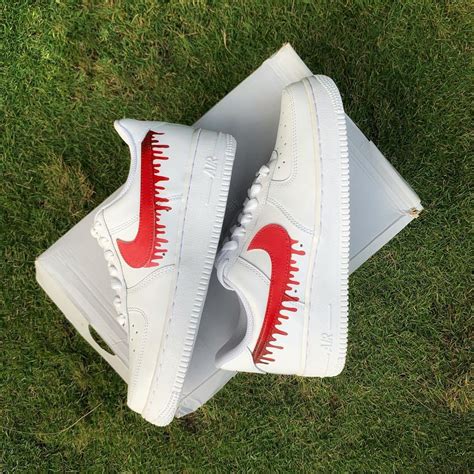 Nike Air Force 1 x Red Drip – Knickgasm