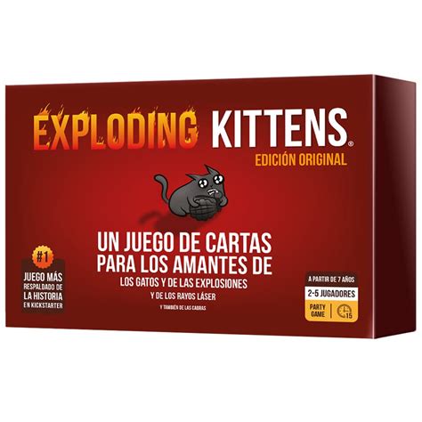 Amazon.com: Exploding Kittens - Card Game in Spanish - EKIEK01ES ...
