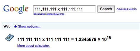 111,111,111 x 111,111,111 = 1.2345679 √ó 10-to-the-16th - Spudart