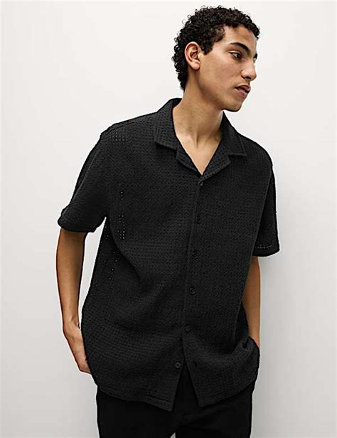 Buy Pure Cotton Knitted Shirt at Marks & Spencer