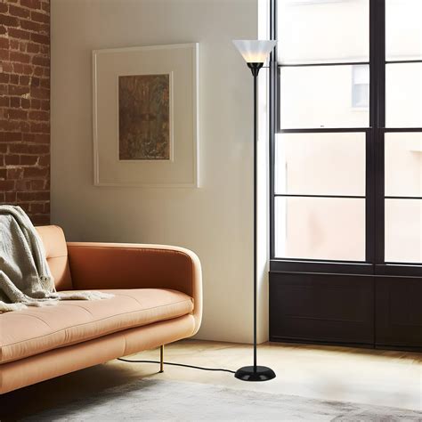 Ebern Designs Modern LED Torch Floor Lamp For Cozy Ambiance | Wayfair