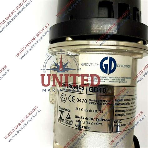 SIMTRONICS GD10-P00-17DG-0BH-00 GAS POINT DETECTOR / GD10P0017DG0BH00 ...