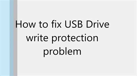 Image result for Fix Write Protection On USB Drive