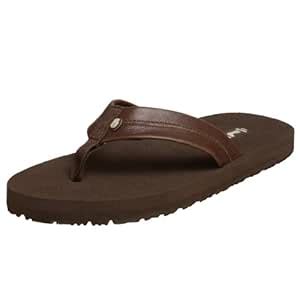 Teva Men's Mush Leather Flip Flop,Brown,11 M US : Amazon.in: Fashion