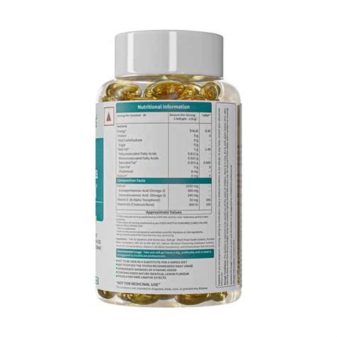 Buy NEUHERBS MINI DEEP SEA FISH OIL - OMEGA 3 1000 MG EPA & DHA WITH ...