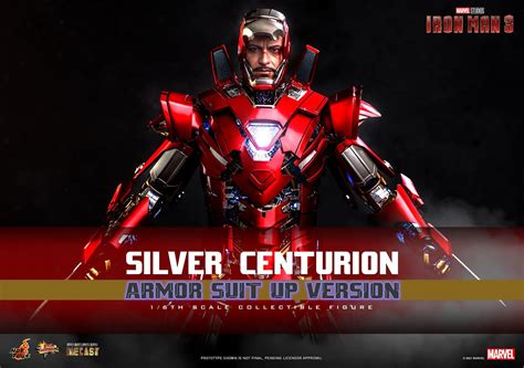 Iron Man 3 Mark XXXIII Silver Centurion Armor Deploys with Hot Toys