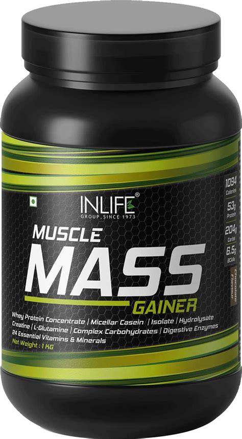 Buy INLIFE MUSCLE MASS GAINER WITH WHEY PROTEIN POWDER BODY BUILDING ...