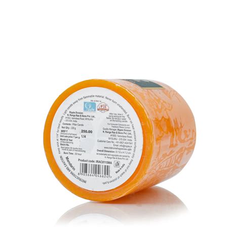 Buy IRIS Mandarin Aromatic Pillar Candle Online - Iris Home Fragrances ...