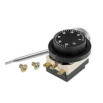 uxcell 1NO 1NC 250/380V 16(2) A 0-60C Temperature Control Switch ...