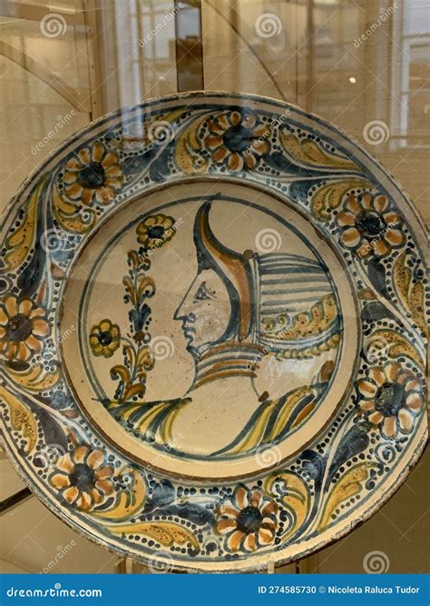 Spanish Ancient Pottery Early Castilian Dish, from the Serie Punteada ...