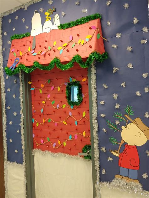 Charlie Brown Christmas Classroom Door | Christmas door decorating ...