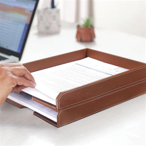 CLADD INTERNATIONAL Rectangular Vegan Leather A4 Size Document Holder ...