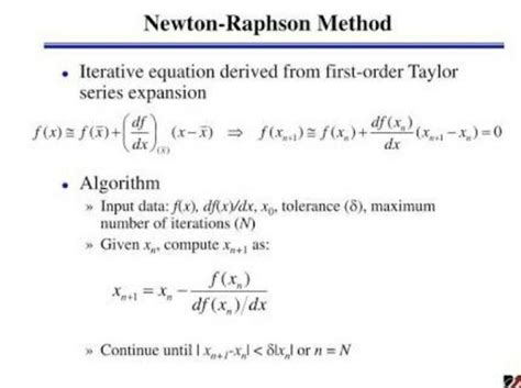 write algorithm for newton raphson method - Brainly.in