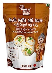 EAT MILLET Multi Millet Idli Rava( Pack Of 2 )( 500Gm Each )Ready To ...