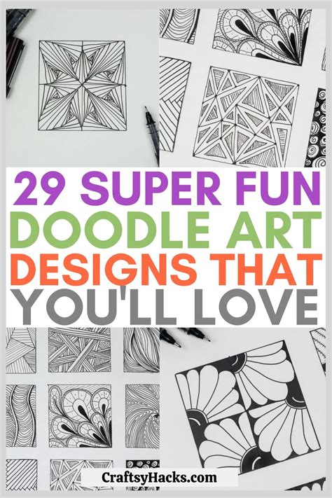 29 Easy Doodle Pattern Ideas - Craftsy Hacks