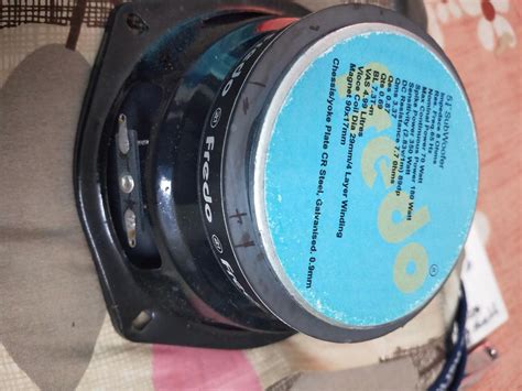 Fredo (2 Pieces) 5.25 Inch Subwoofer/8 Ohms/Nominal Power 70 Watts Each ...