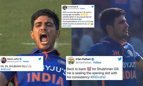 Shubman Gill Creates History As He Becomes The Youngest To Score 200 ...