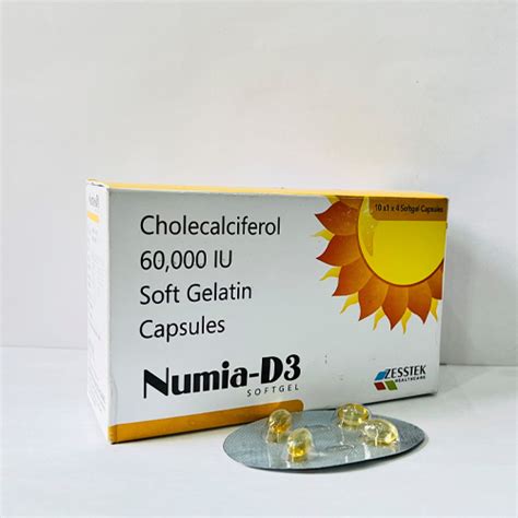 NUMIA-D3 Softgel Capsules Zesstek Healthcare