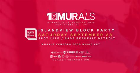Murals in Islandview x Design Core Detroits Month of Design Block Party ...