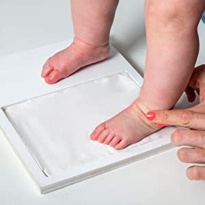 Mold Your Memories Baby Clay Handprint & Footprint Photo Frame (PINK ...