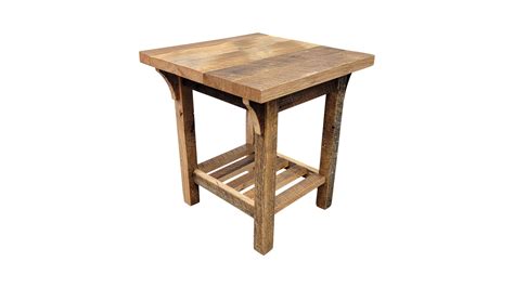 Barnwood 22" x 22" End Table — EZ Mountain Rustic Furniture