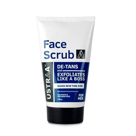 Ustraa Face Scrub -100g - De-Tan Face scrub for men, Exfoliation and ...