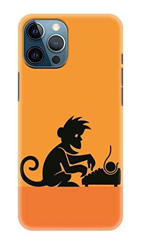 NDCOM for iPhone 12 Pro Max Back Cover Monkey Art Printed Hard Case ...