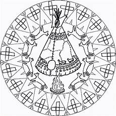 ausmalbild indianer mandala indianen mandala kleurplaat indien amerique mandala ausmalbild indianer mandala indianen mandala kleurplaat indien amerique mandala
