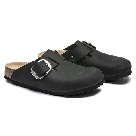 Buy Black Black Boston Big Buckle Nubuck Leather Online in India ...