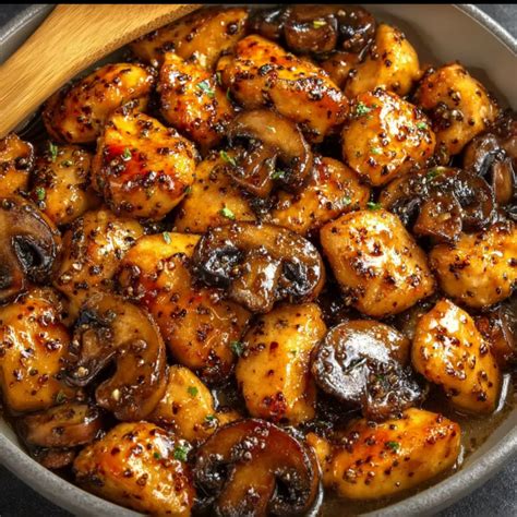 How to Make Gluten Free Black Pepper Chicken and Mushroom Dish - Clara ...