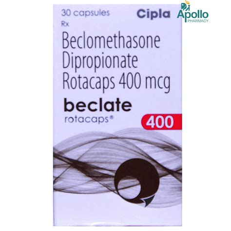Beclate 400 mcg Rotacaps 30's Price, Uses, Side Effects, Composition ...