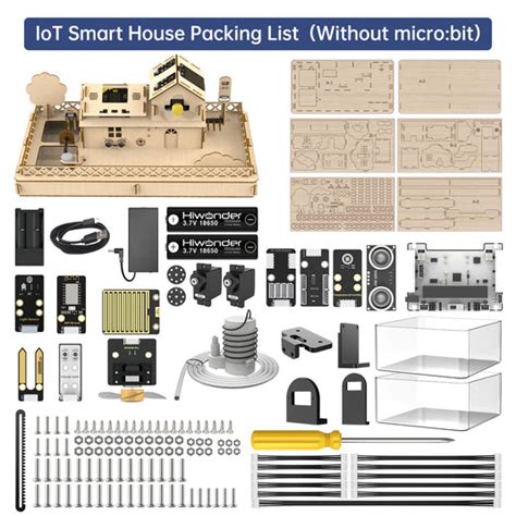 Hiwonder IoT Smart House Kit for Microbit Programming and DIY Education ...