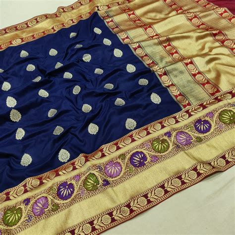 Maroon Colour Katan Silk Handwoven Banarasi Saree – Banarasi Shagun