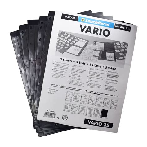 Buy Lighthouse Vario Plastic Pocket Sheets with 3-Way Division for ...