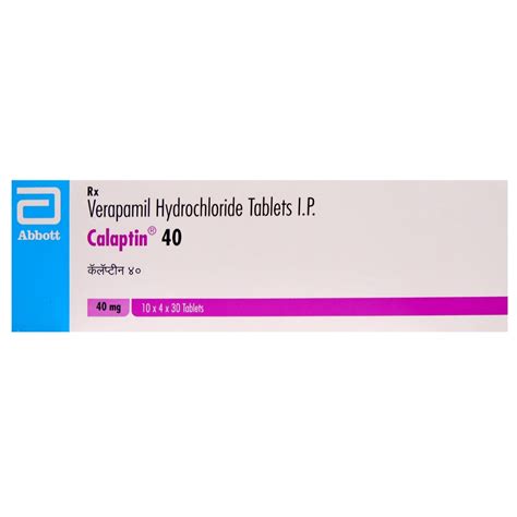 Calaptin 40 Tablet | Uses, Side Effects, Price | Apollo Pharmacy