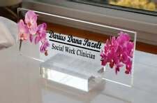 Buy Acrylic Personalized Name Plate for Desk, Custom Office Desk Sign ...