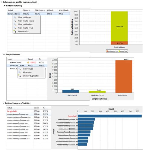 Data profiling Data Quality 的图像结果